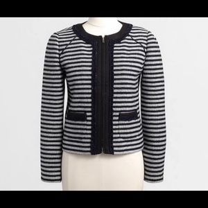 J Crew Navy striped blazer size 6 NWT